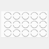 Einfache Logos für Unternehmen Vielen Dank Etiketten (Blatt)