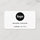 Einfache Logos und QR-Codes Visitenkarte (Vorderseite)