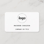 Einfache Logos und QR-Codes Visitenkarte (Vorderseite)