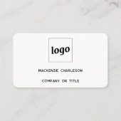 Einfache Logos und QR-Codes Visitenkarte (Vorderseite)