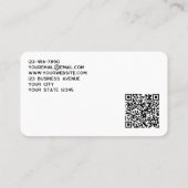 Einfache Logos und QR-Codes Visitenkarte (Rückseite)
