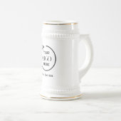 Einfache Logos und Text-Business-Beer Stein Bierglas (VorderseiteRechts)