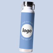 Einfache Logos und Text-Business Blau Trinkflasche
