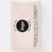 Einfache Logos und Text für Unternehmen - Rosa Far Banner (Vertikal)