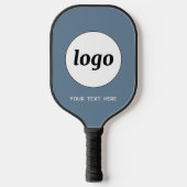 Einfache Logos und Text Pickleball Schläger (Vorderseite)