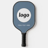 Einfache Logos und Text Pickleball Schläger (Rückseite)