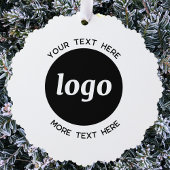 Einfache Logos und Text-QR-Code Ornament Karte