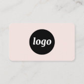 Einfache Logos und Text rot Visitenkarte (Rückseite)