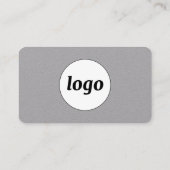 Einfache Logos und Text Visitenkarte (Rückseite)