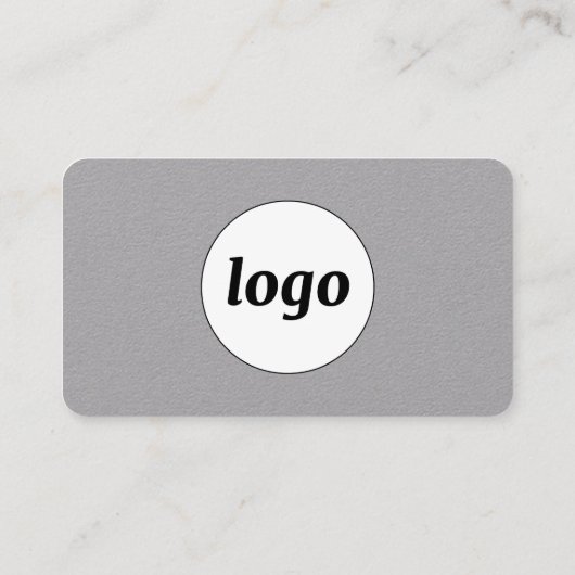 Einfache Logos und Text Visitenkarte (Rückseite)