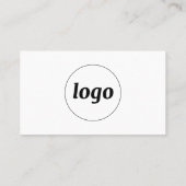 Einfache Logos und Text Visitenkarte (Rückseite)
