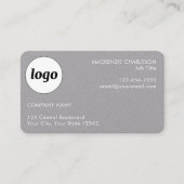 Einfache Logos und Text Visitenkarte (Vorderseite)