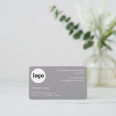Einfache Logos und Text Visitenkarte (Stehend Vorderseite)