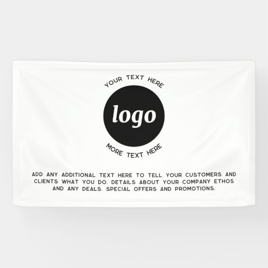 Einfache Logos und Texte Banner (Horizontal)