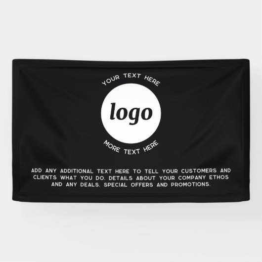 Einfache Logos und Texte Banner (Horizontal)