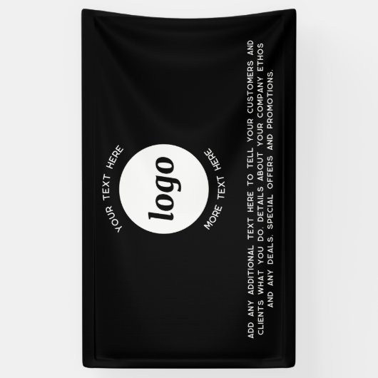 Einfache Logos und Texte Banner (Vertikal)