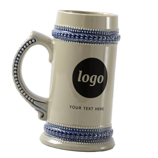 Einfache Logos und Texte Bierglas