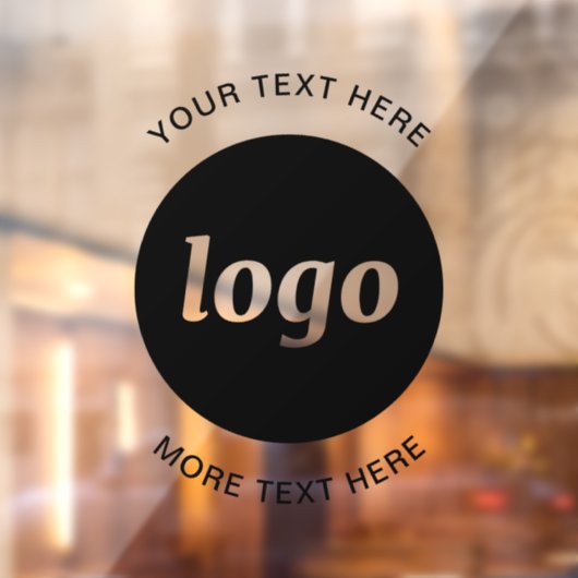 Einfache Logos und Texte Fensteraufkleber (Blatt 2)