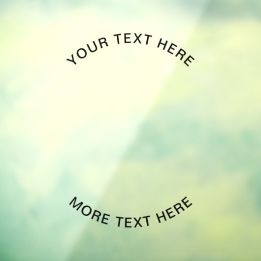 Einfache Logos und Texte Fensteraufkleber (Blatt 3)