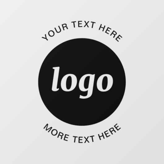Einfache Logos und Texte Fensteraufkleber (Blatt)