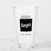 Einfache Logos und Texte Glas (Vorderseite)