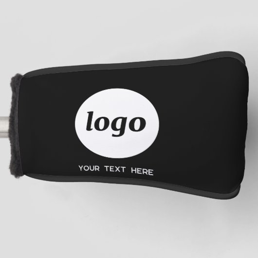 Einfache Logos und Texte Golf Headcover (Vorderseite)