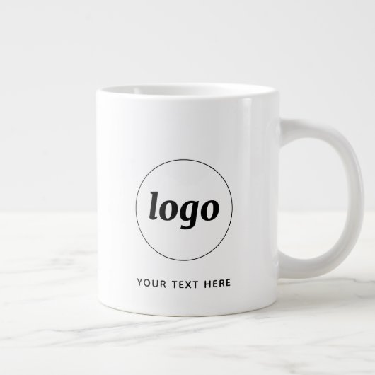 Einfache Logos und Texte Jumbo-Tasse (Rechts)