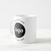 Einfache Logos und Texte Kaffeetasse (Vorderseite Links)