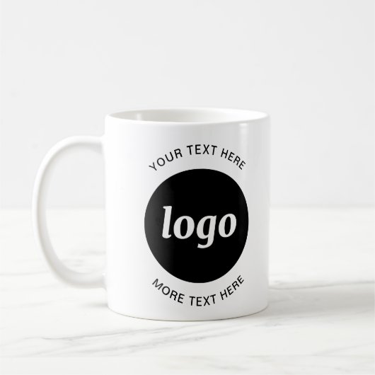 Einfache Logos und Texte Kaffeetasse (Links)