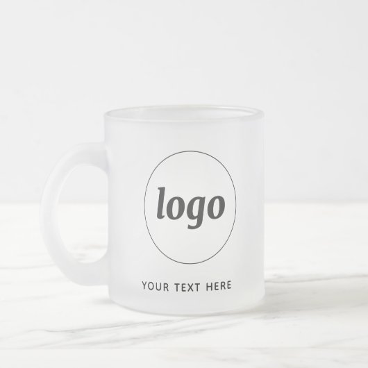 Einfache Logos und Texte Mattglastasse (Links)