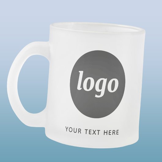 Einfache Logos und Texte Mattglastasse