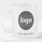 Einfache Logos und Texte Mattglastasse