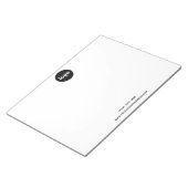 Einfache Logos und Texte Notizblock (angewinkelt)