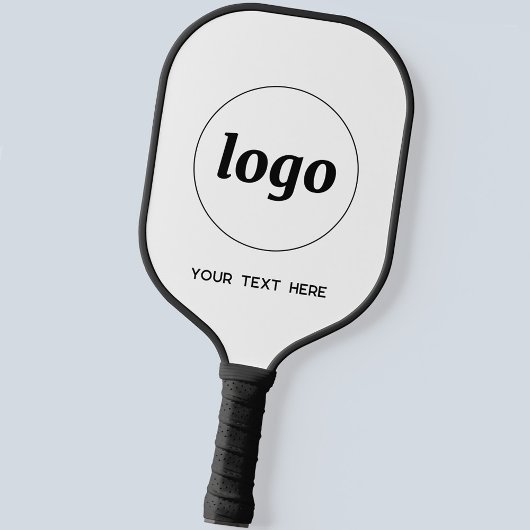 Einfache Logos und Texte Pickleball Schläger
