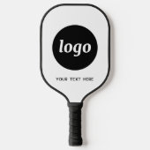 Einfache Logos und Texte Pickleball Schläger (Vorderseite)