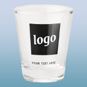 Einfache Logos und Texte Schnapsglas