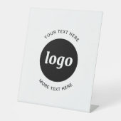 Einfache Logos und Texte Sockelschild (Vorderseite)