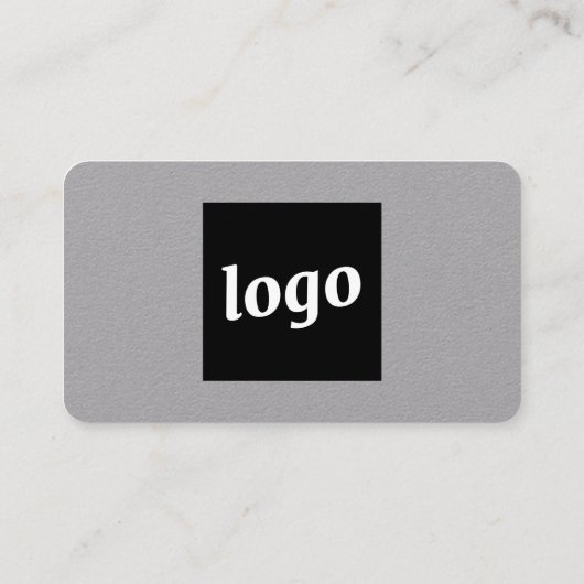 Einfache Logos und Textkarten Visitenkarte (Rückseite)