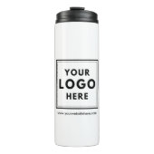 Einfache Logos und Website Thermosbecher (Vorderseite)