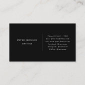 Einfache Logos von Black and White Social Media Co Visitenkarte (Vorderseite)