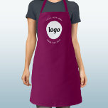 Einfache Logotexte Werbeaktion Magenta Pink Schürze<br><div class="desc">Fügen Sie Ihr eigenes Logo und Textauswahl zu diesem Design hinzu. Entfernen Sie den oberen oder unteren Text,  wenn Sie es vorziehen. Minimalistisch und beruflich. Ideal für die einheitliche Markendarstellung von Mitarbeitern oder als Werbeprodukt für Ihre Kunden und Kunden.</div>