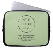 Einfache Logowerbe-Tasche, Geschäft oder Shop, Laptopschutzhülle (Vorderseite)
