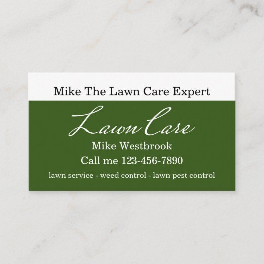 Einfache lokale Pflegekarte Visitenkarte (Vorderseite)