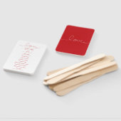 Einfache Loopy Liebe Lines Red Heart Wedding Progr Fächer (Non-assembled)