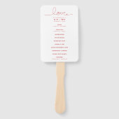Einfache Loopy Liebe Lines Red Heart Wedding Progr Fächer (Vorderseite)