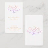 Einfache Lotus-Blume-Visitenkarte Visitenkarte (Vorne/Hinten)