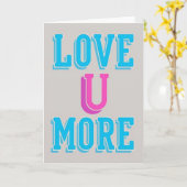 Einfache Love U More Karte (Gelbe Blume)