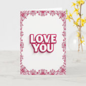 Einfache Love You Blumenkarte Karte (Gelbe Blume)