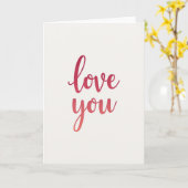 Einfache Love You Gradient Karte (Gelbe Blume)