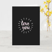 Einfache Love You Starburst Karte (Gelbe Blume)